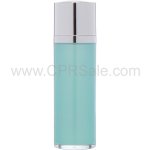 Airless Bottle, Shiny Silver Twist Up Dispenser with Shiny Actuator, Teal Body, 30 mL