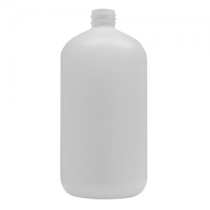 Plastic Bottle, HDPE, Boston Round, Natural, 32oz