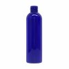 Plastic Bottle, PET, Round, Blue, 4oz