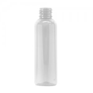 Plastic Bottle, PET, Round, Clear, 2oz - Texas