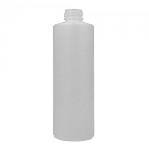 Plastic Bottle, HDPE, Cylinder Round, Natural, 10oz