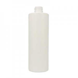 Plastic Bottle, HDPE, Cylinder, White, 32oz