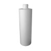 Plastic Bottle, HDPE, Cylinder, White, 8oz