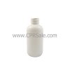 Plastic Bottle, HDPE, Boston Round, White, 2oz
