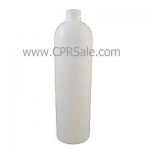 Plastic Bottle, HDPE, Round, Natural, 16oz