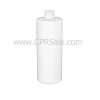 Plastic Bottle, HDPE, Cylinder, White, 6oz