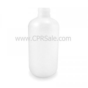 Plastic Bottle, HDPE, Boston Round, Natural, 16oz