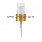 Pump, 20/410, Treatment, Matte Gold Collar, White Actuator, Output 0.28 - 0.48cc, Dip tube Length: 6 in