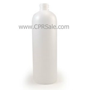 Plastic Bottle, HDPE, Royalty Round, Natural, 16oz