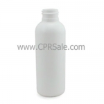 Plastic Bottle, HDPE, Royalty Round, White, 4oz - CASE