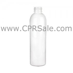 Plastic Bottle, HDPE, Imperial Round, White, 6oz - Texas
