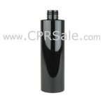 Plastic Bottle, PET, Cylinder, Black, 8oz - Texas