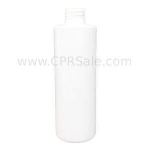 Plastic Bottle, PET, Cylinder Slim, White, 8oz