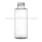 Plastic Bottle, PET, Cylinder, Clear, 2oz