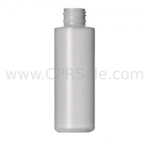 Plastic Bottle, HDPE, Cylinder, Natural, 4oz