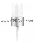 Pump, 20/410, Treatment, Matte Silver Collar, White Actuator, Output 0.28 - 0.48cc, Dip tube Length: 6 in