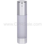 Airless Bottle, Matte Silver Cap, Frosted Body, 50 mL - Texas