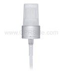 Pump, 24/410, Treatment, ,Matte Silver Collar with Shiny Silver Band, Natural Actuator, Output 0.28 - 0.48cc, Dip tube Length: 6.5 in