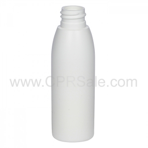 Plastic Bottle, HDPE, Evolution, White, 2oz