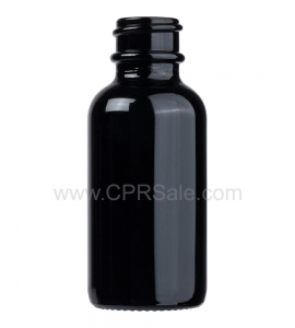 Tincture Bottle, 60ml (2oz.) Black, Glossy Glass , 20-400