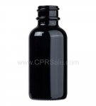 Tincture Bottle, 30ml (1oz.) Black, Glossy Glass , 20-400 - Texas