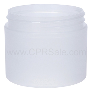 Jar, PP, Round, Frosted, Straight Sided, 2oz, 58mm - CASE