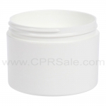Jar, 8oz, PP, Round, White, Double Wall, Straight Base, 89mm
