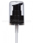 Pump, 24/410, Treatment, Black, Smooth with Clear Styrene Hood, Dip tube Length: 7 in - Texas