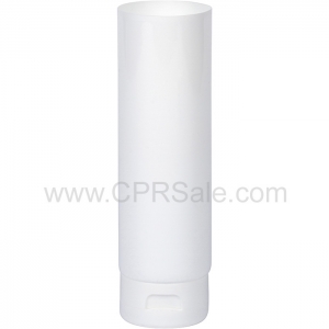 Plastic Tube, Glossy White Body, Multi-Layer with White Flip Top Cap, Open End 8oz. - Texas