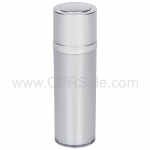 Airless Bottle, Matte Silver Twist Up Dispenser, Platinum Body, 30 mL - Texas
