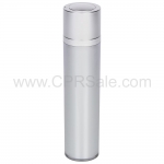 Airless Bottle, Matte Silver Twist Up Dispenser, Platinum Body, 50 mL - Texas