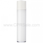 50ml Airless White Twist-Up Bottle, White Twist Cap